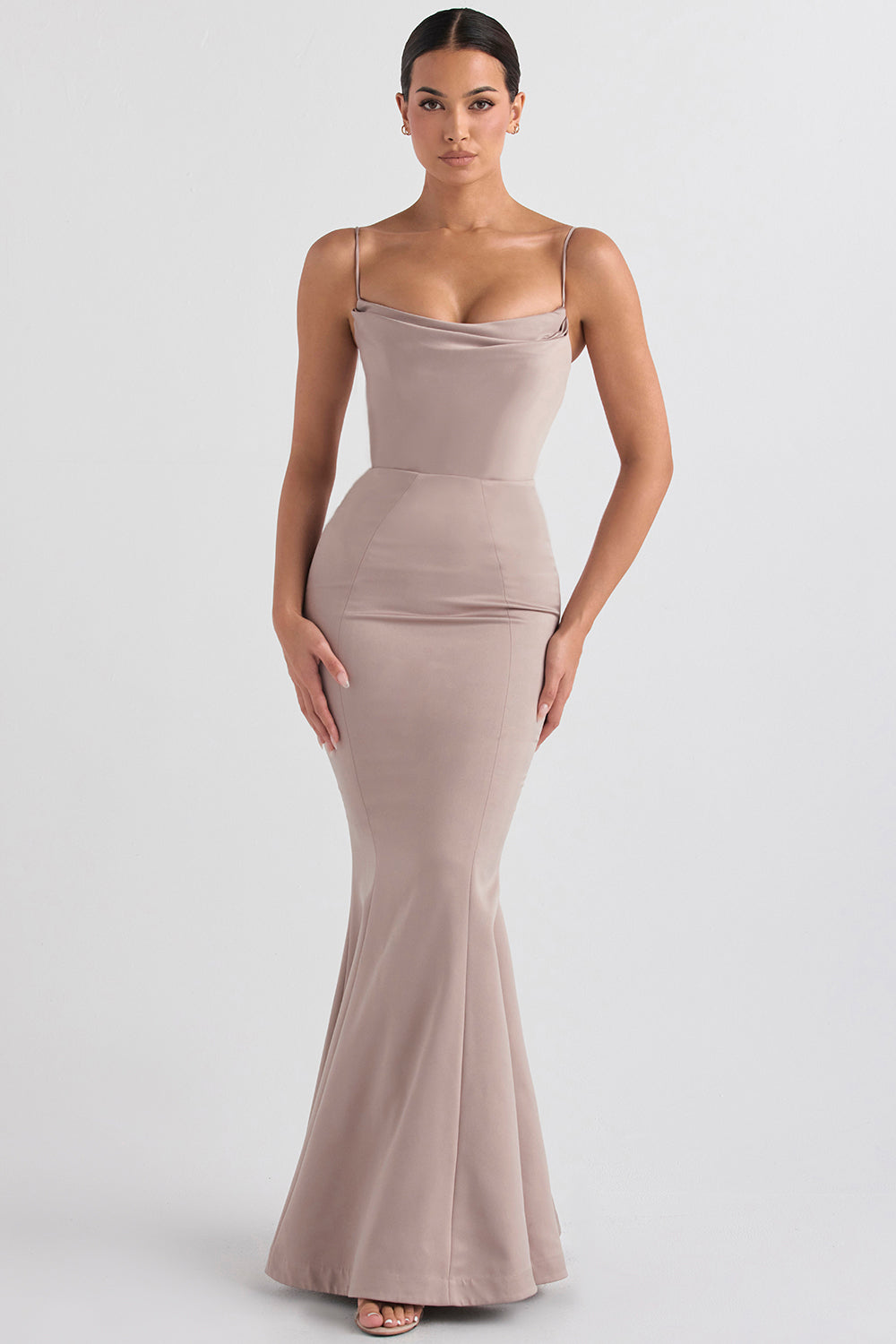 Satin Fishtail Dress