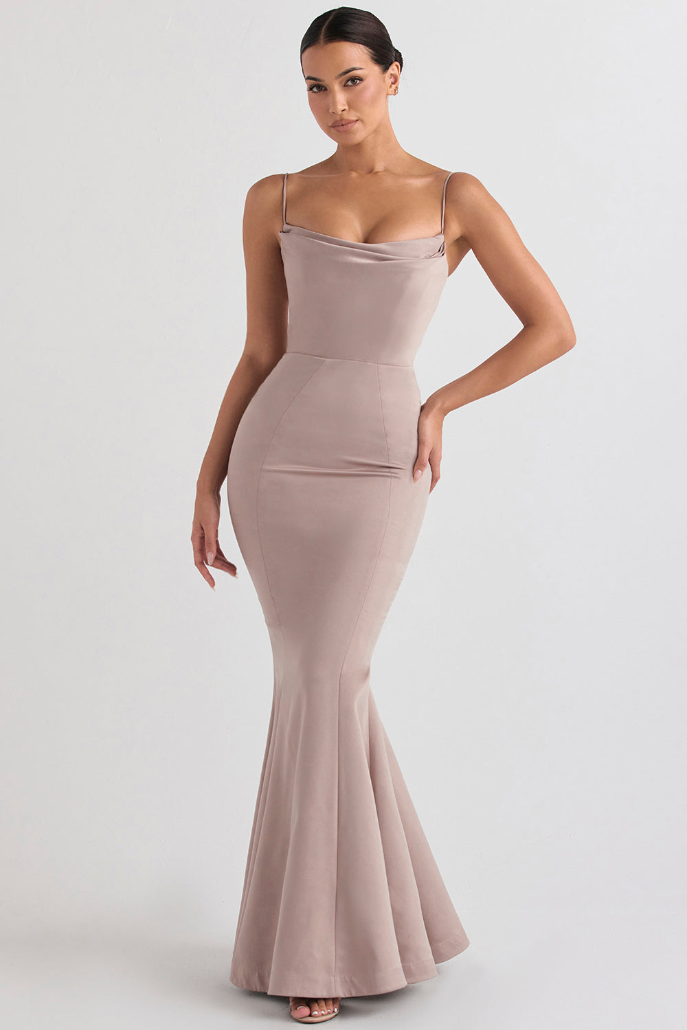 Satin Fishtail Dress