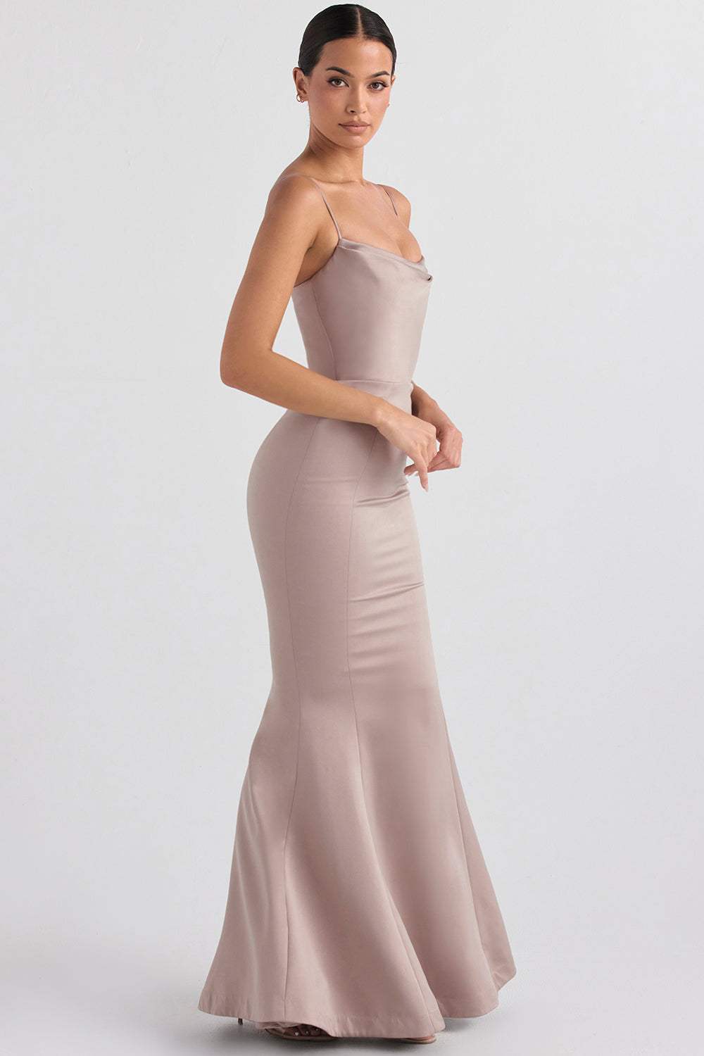 Satin Fishtail Dress