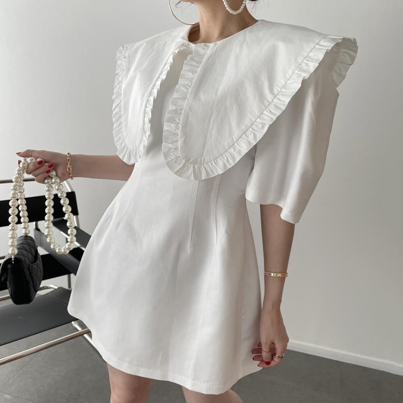 Puff Sleeve Mini Dress