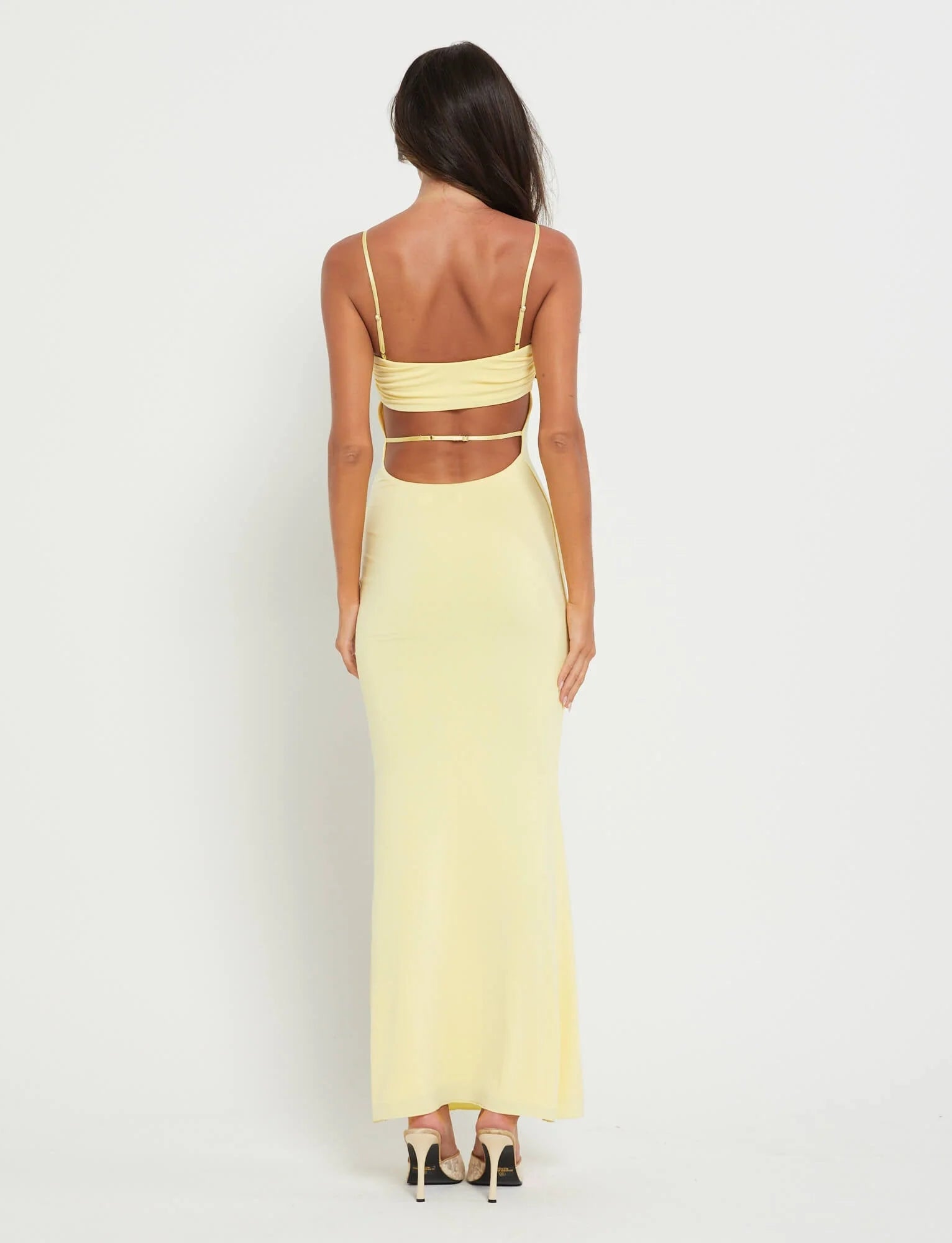 Open Back Bandeau Style Maxi Dress