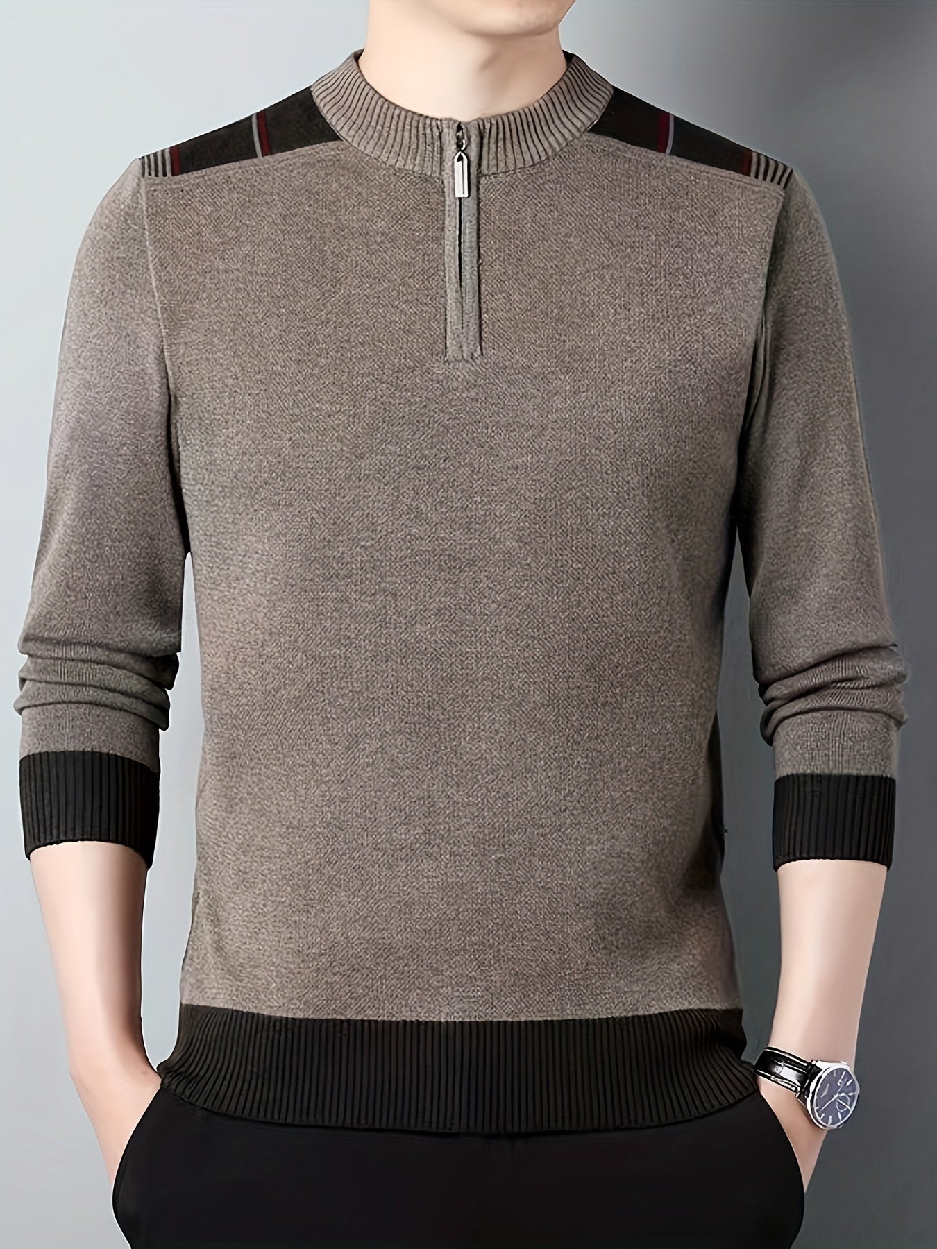 Loose-knit sweater for men