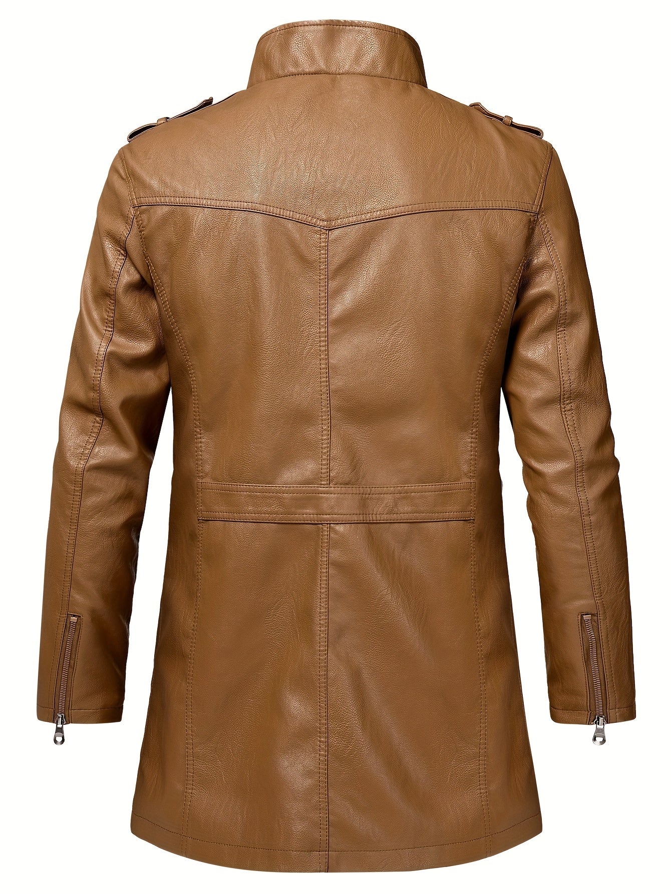 casual leather jacket for men