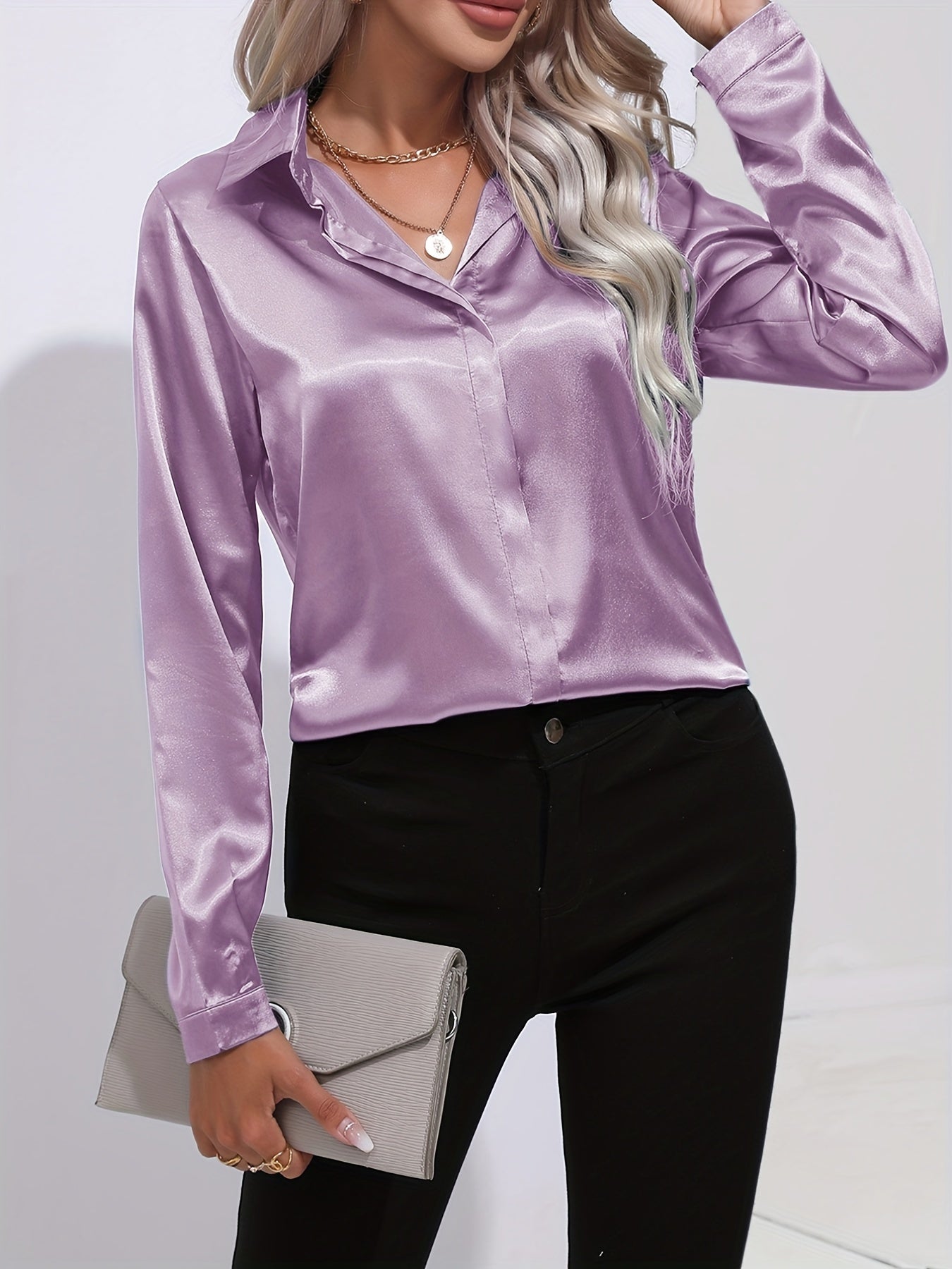 Elegant satin blouse