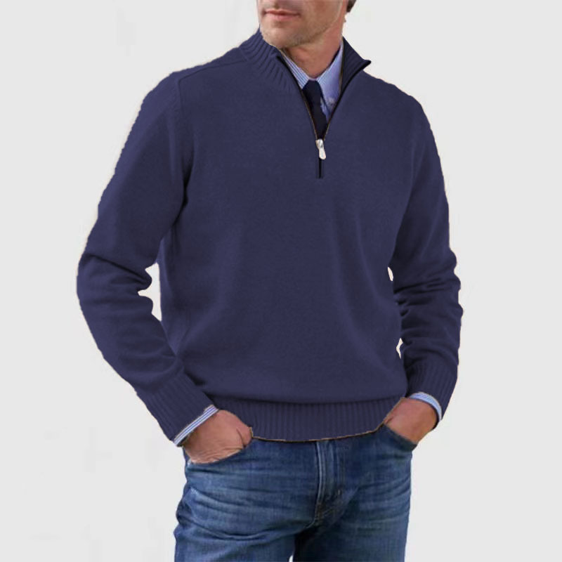 Half-zip sweater for men