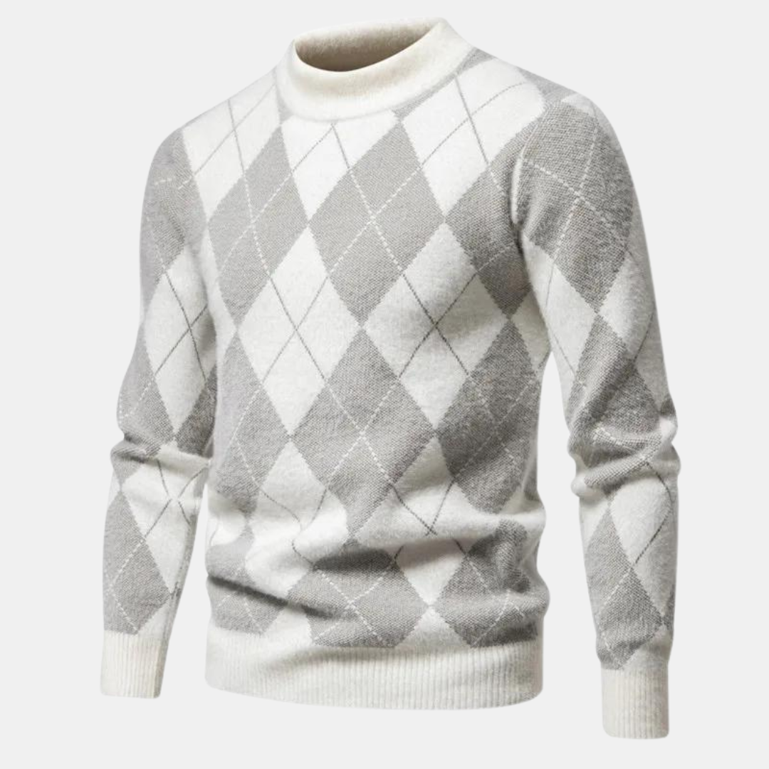 Comfortable knitted men's sweater