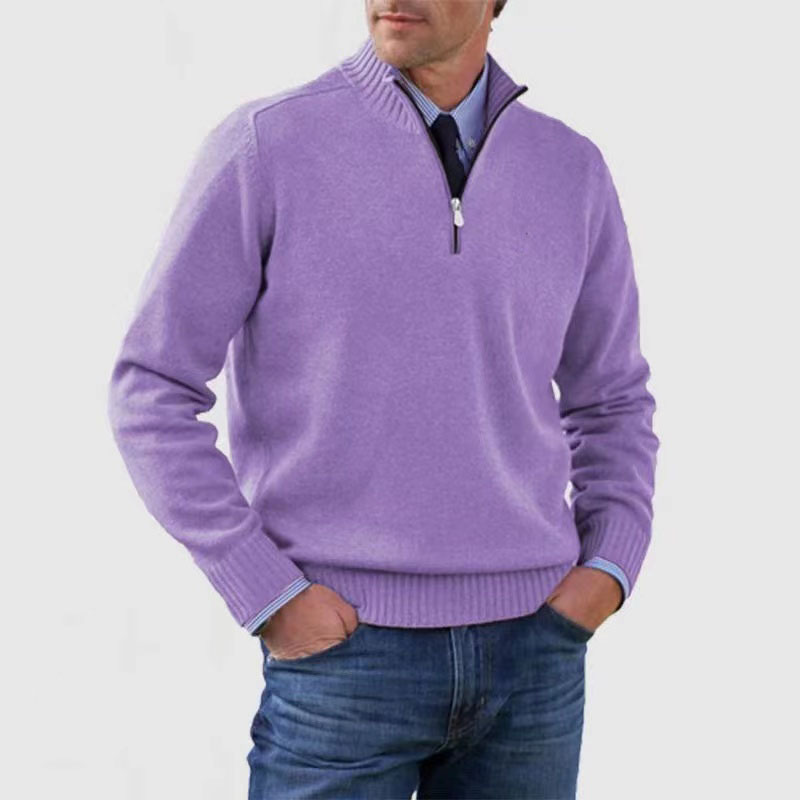 Half-zip sweater for men