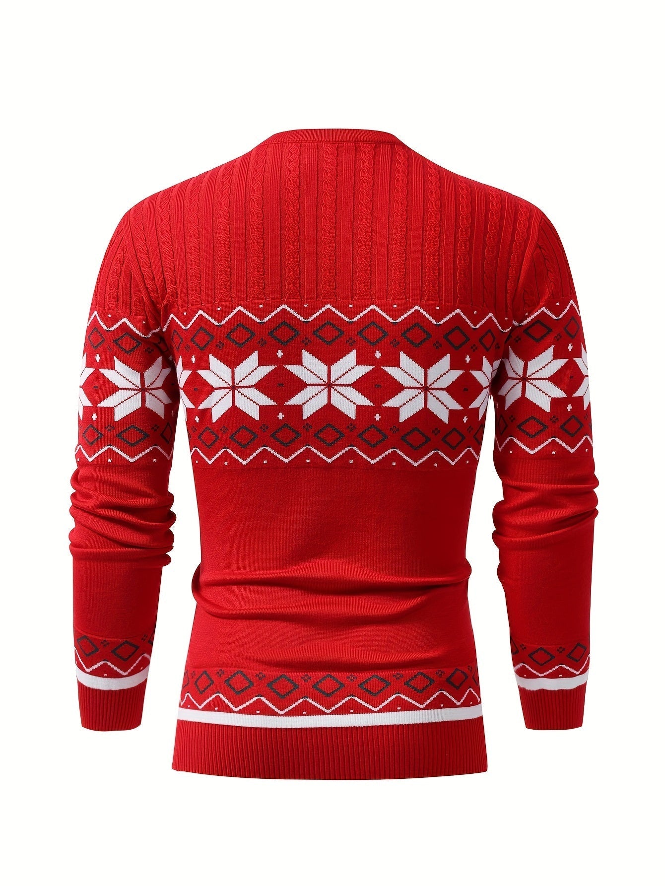 Knitted sweater with Christmas pattern