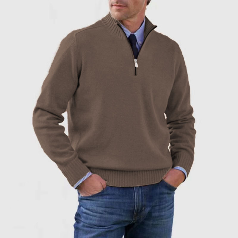 Half-zip sweater for men