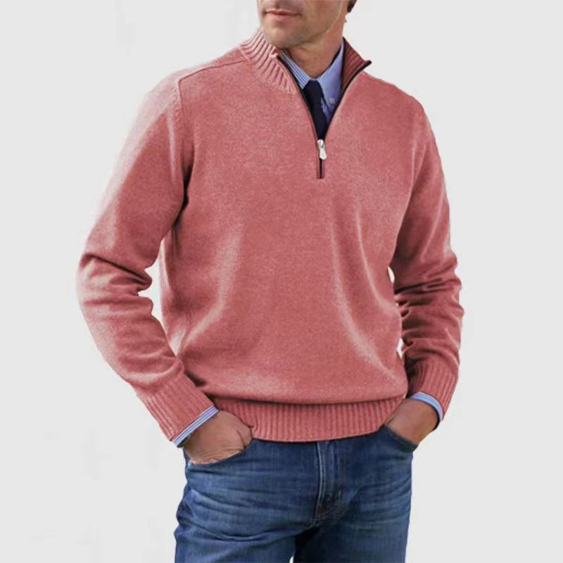 Half-zip sweater for men