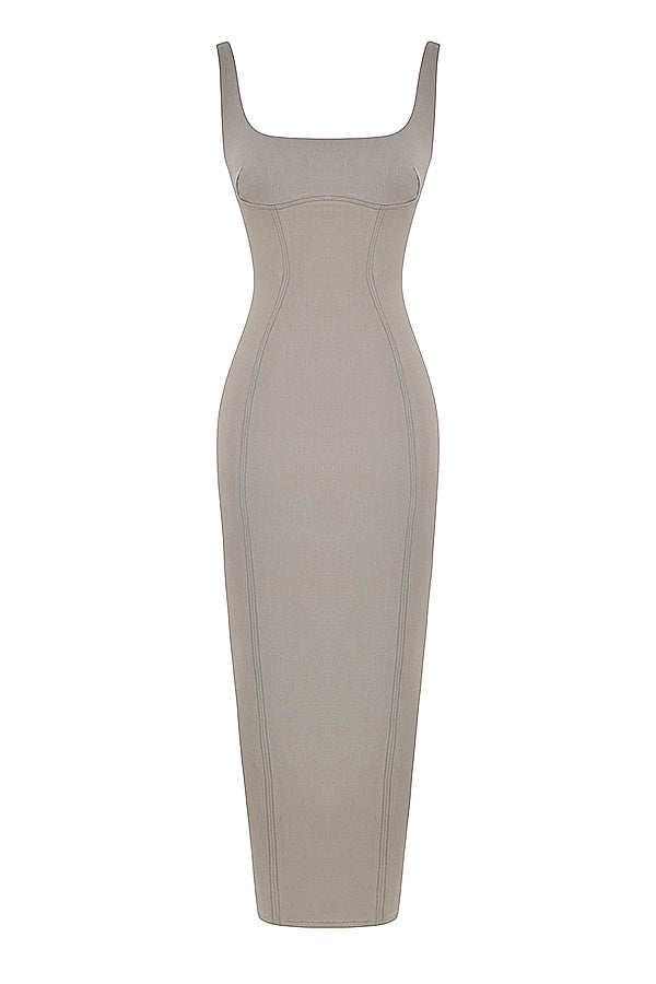 Smoke bodycon maxi dress