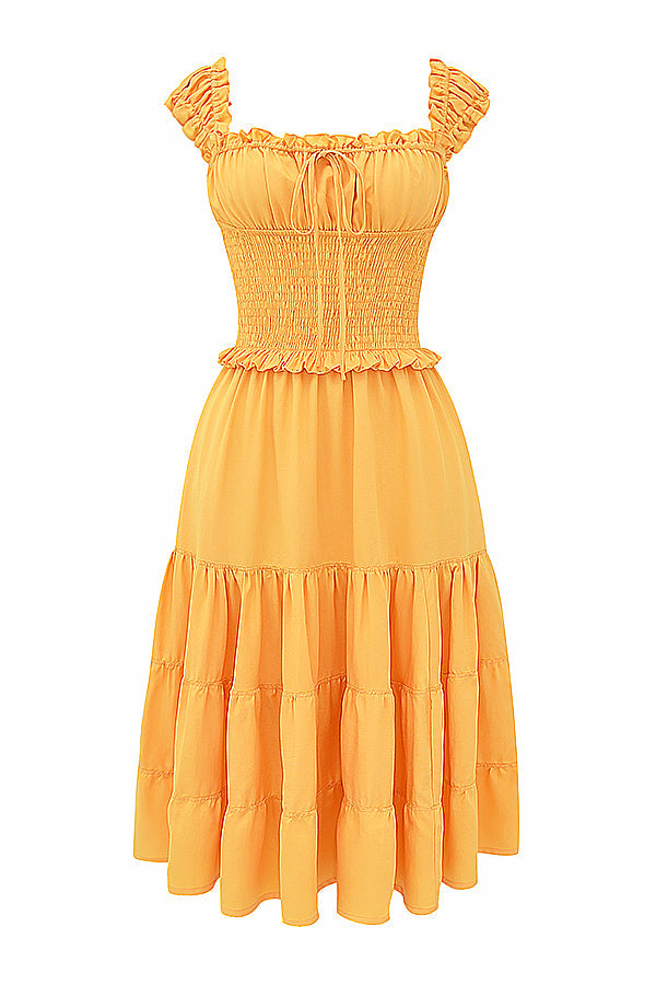 Apricot summer dress