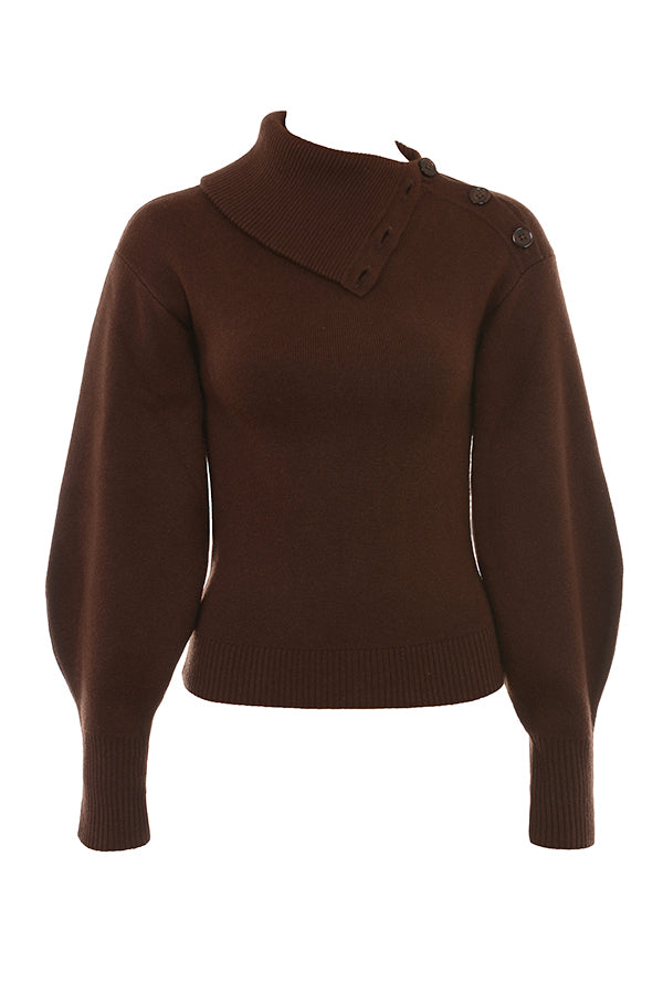 Cashmere blend sweater with trousers