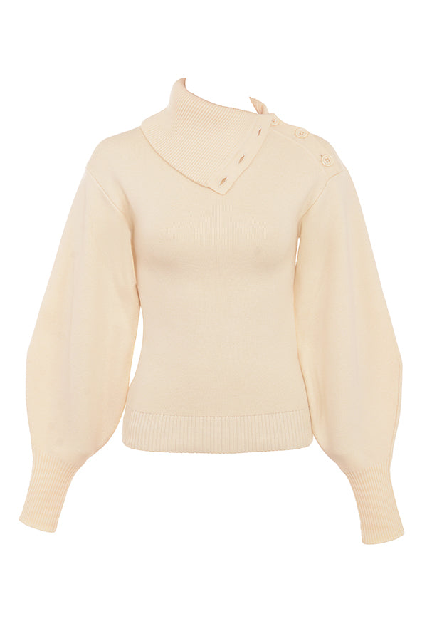 Cashmere blend sweater with trousers