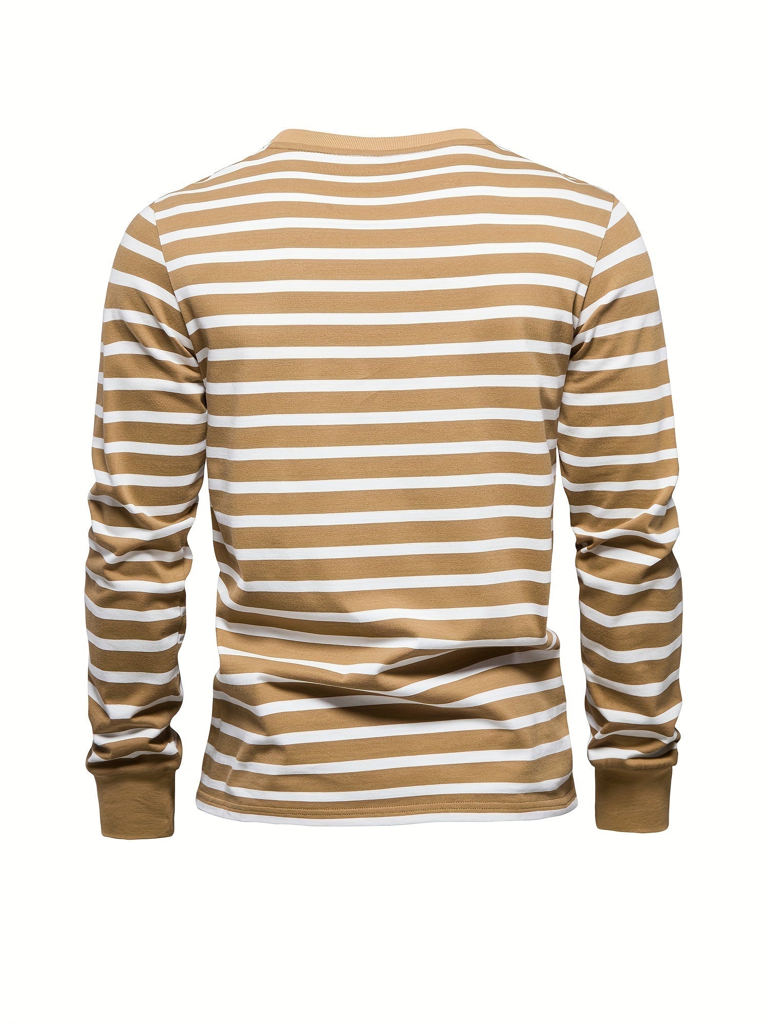 Men's striped long sleeve casual shirt