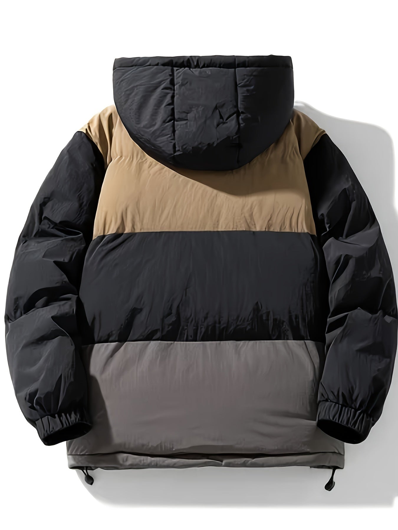 Breathable hooded puffer jacket for men