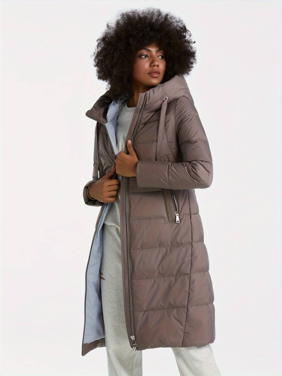 long coat with hood