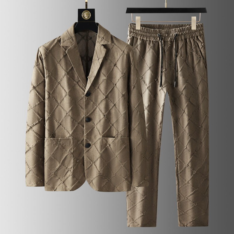 Men's structured blazer and trousers