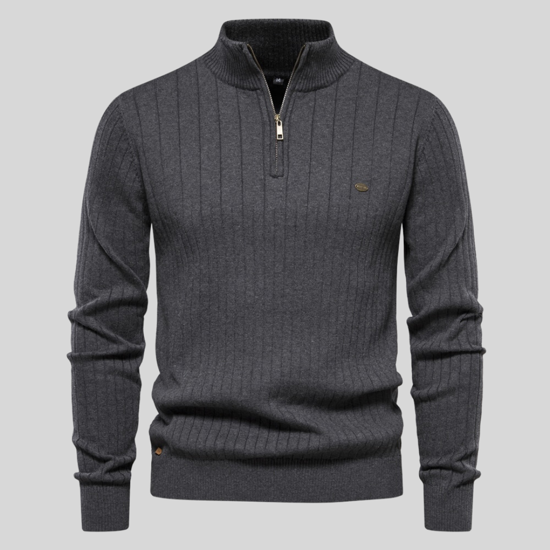 Stylish men's knitted sweater