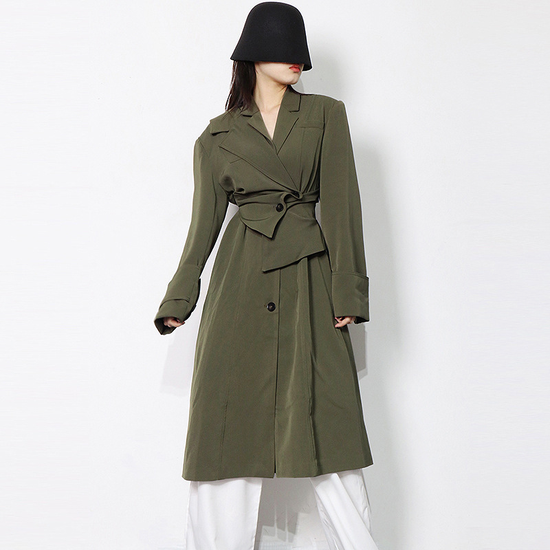 Dark green long coat