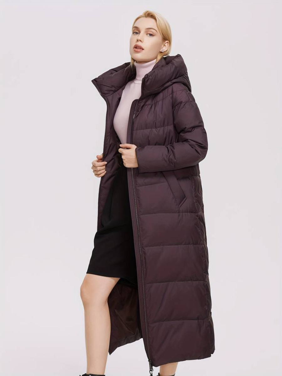 long jacket with zipper