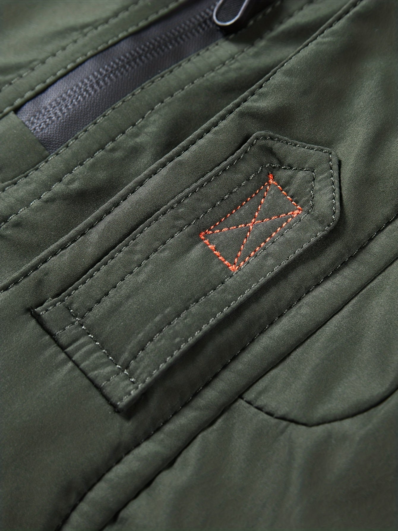 Warm fleece jacket with flap pockets