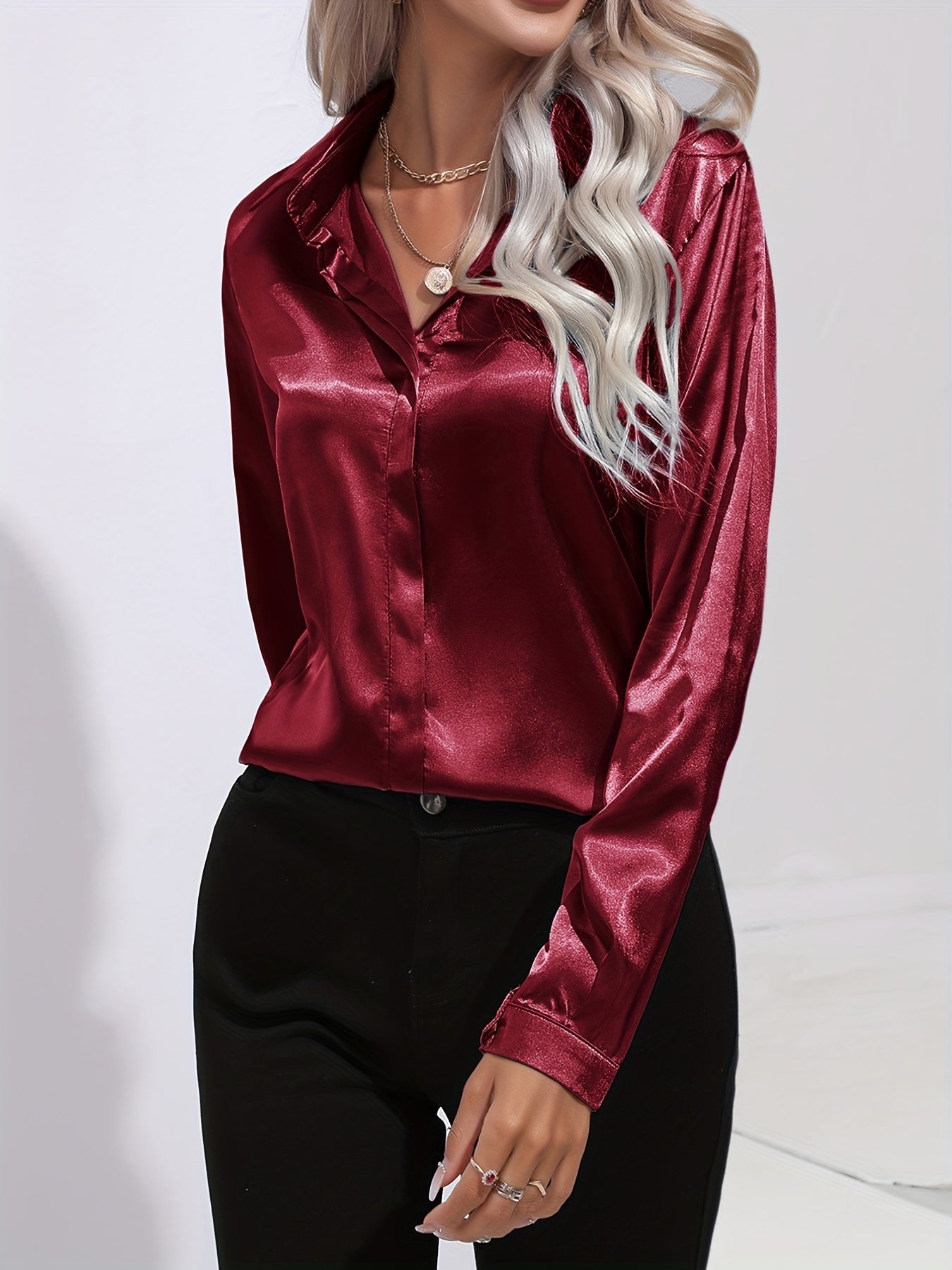 Elegant satin blouse