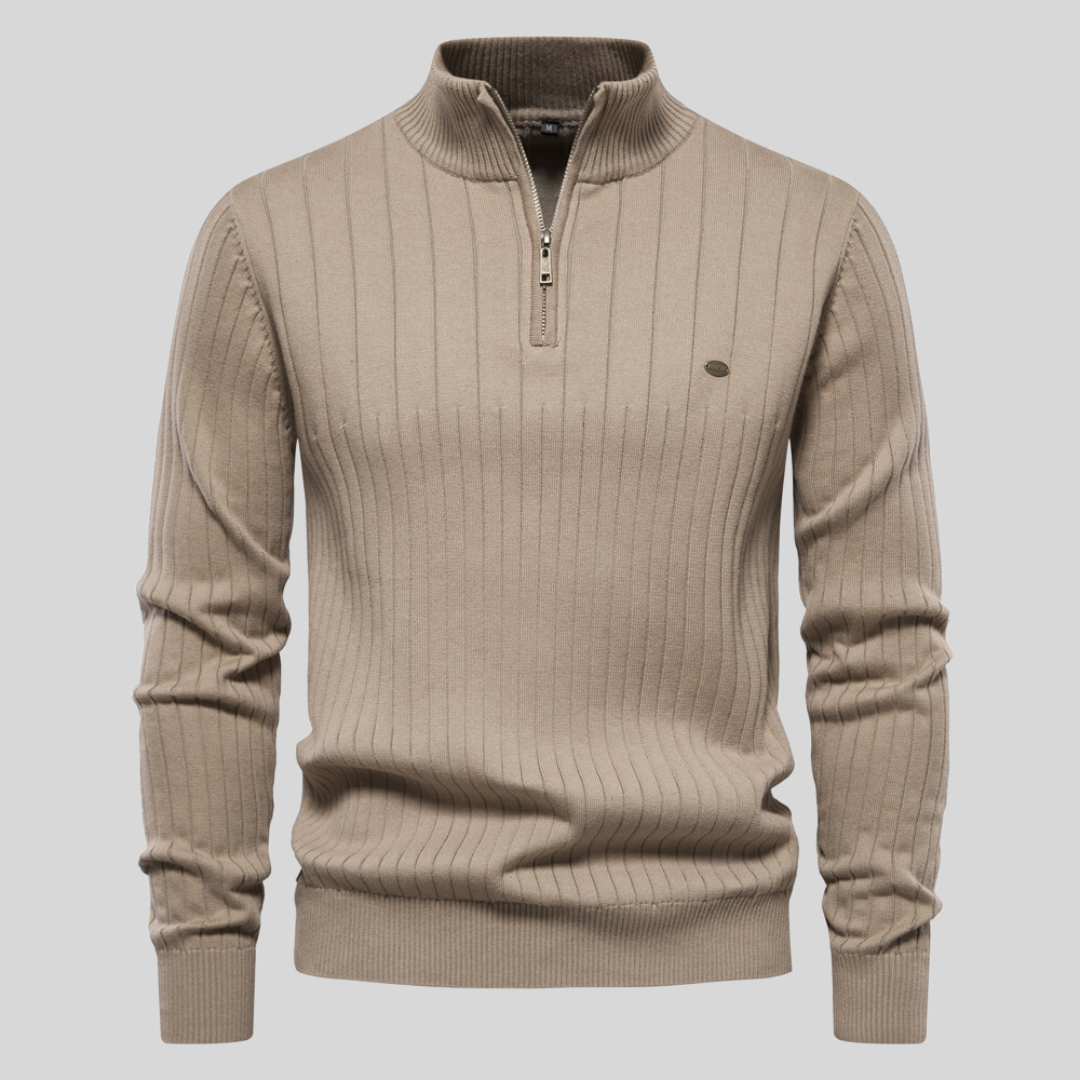 Stylish men's knitted sweater