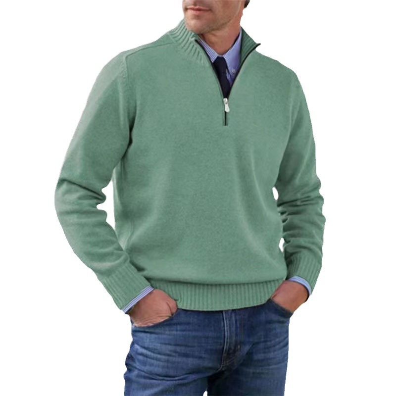 Half-zip sweater for men