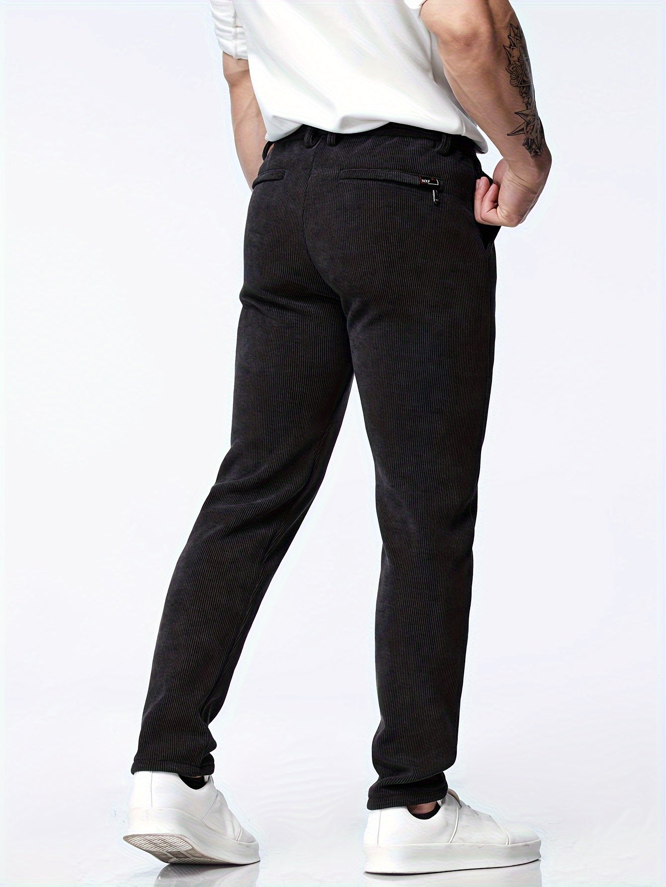 Straight corduroy trousers