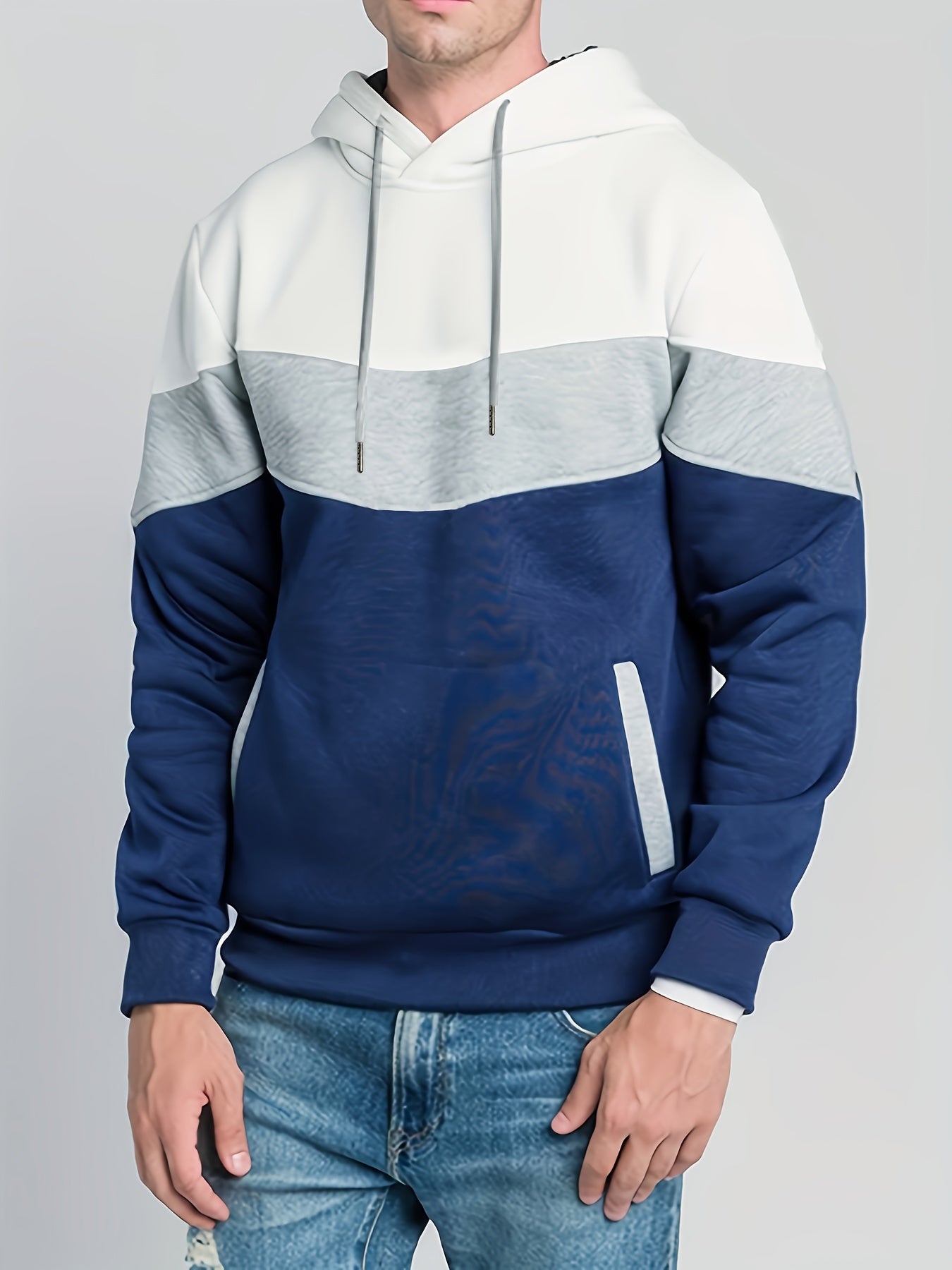 Striped hoodie for men