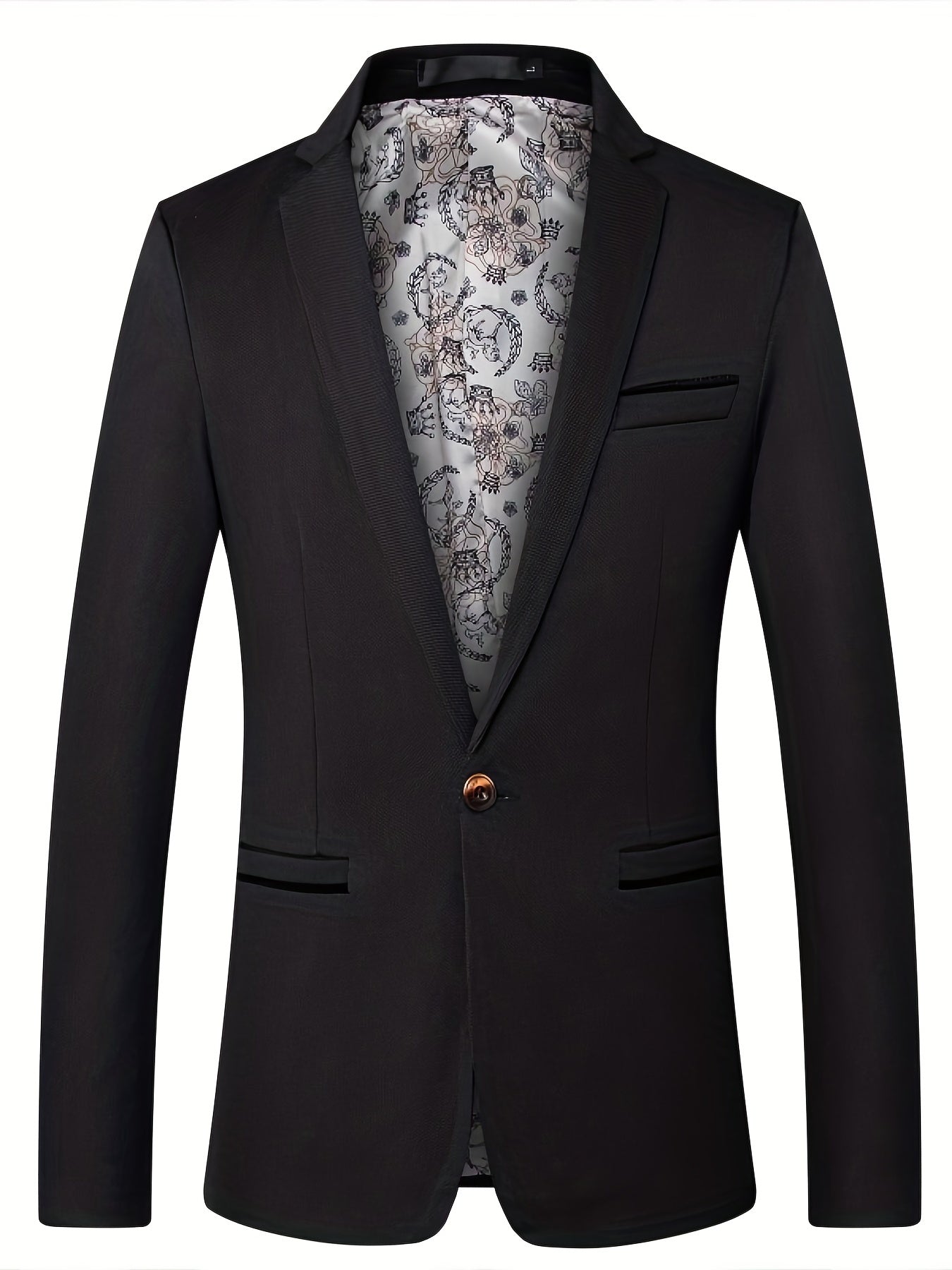 One button blazer