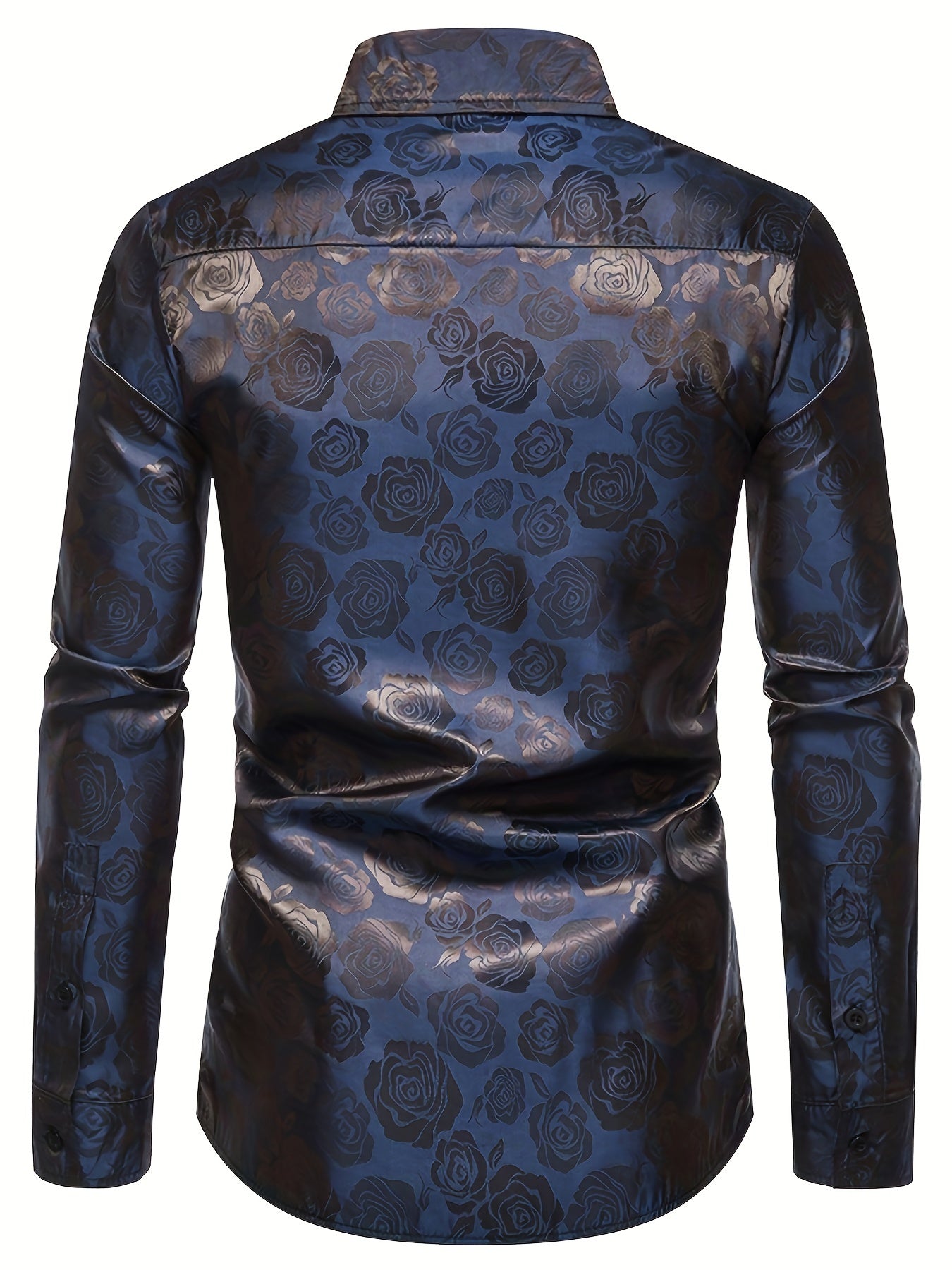 Elegant shirt with rose motif