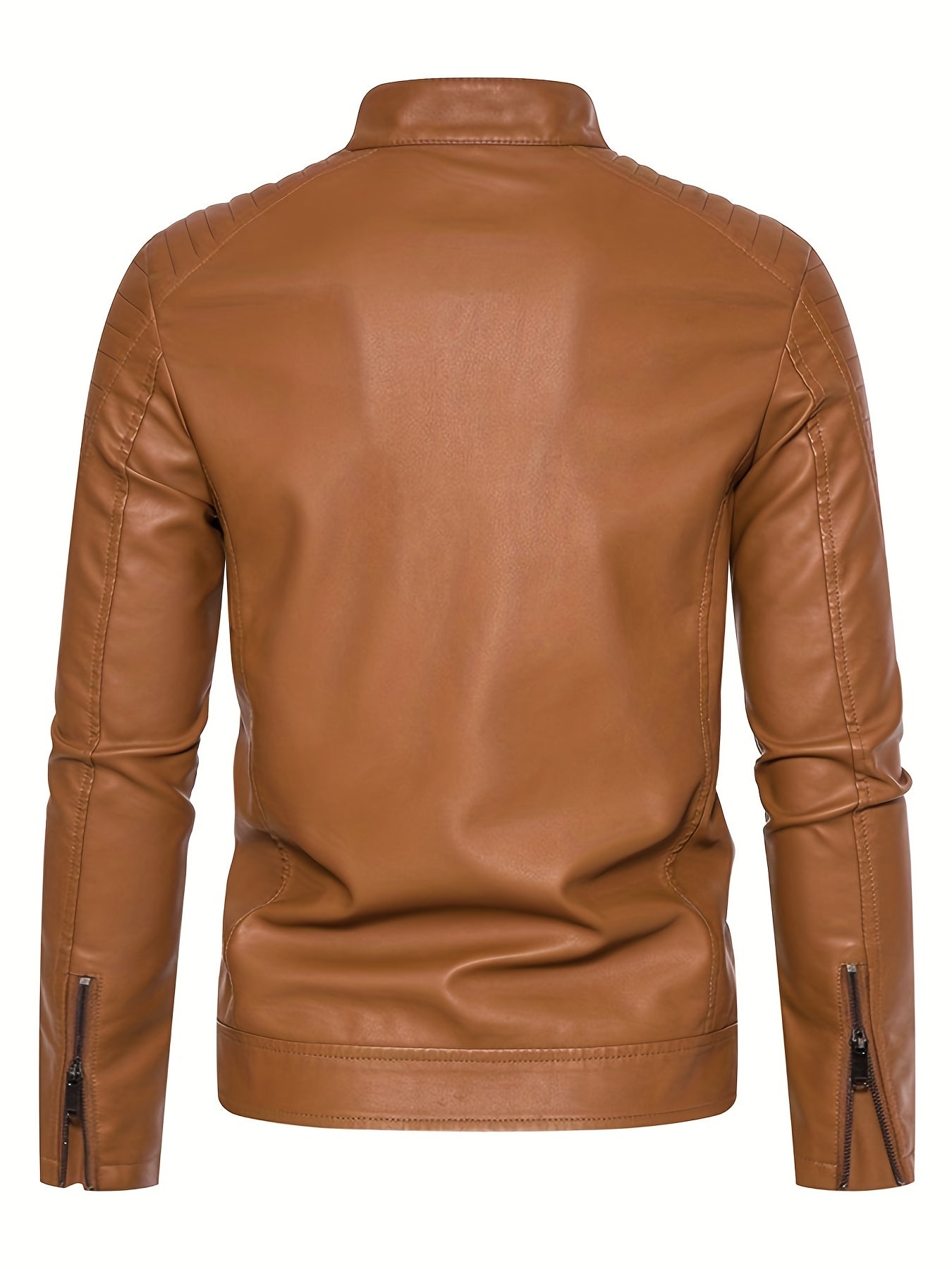 Vintage faux leather jacket for spring