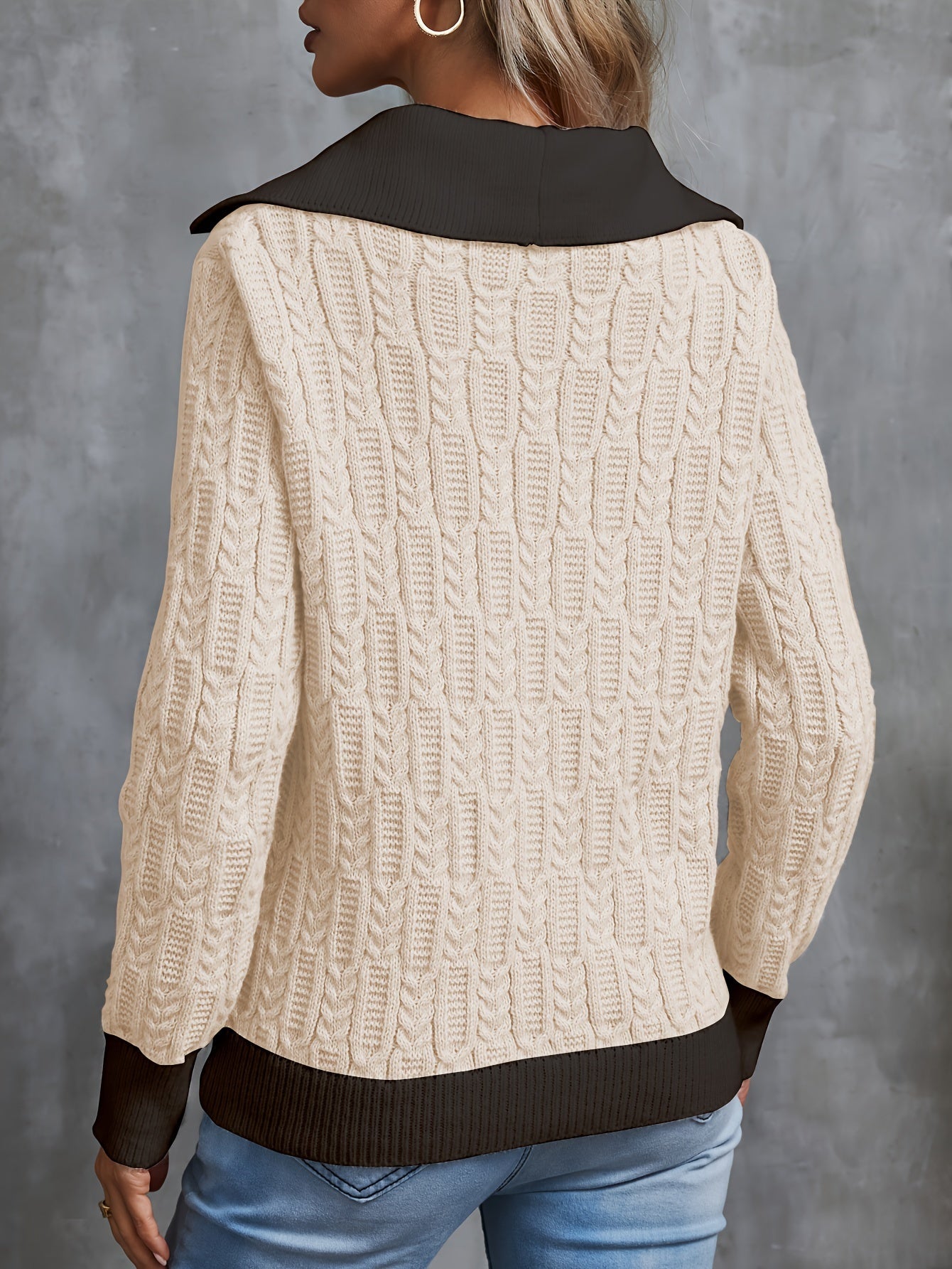 Knitted sweater for women