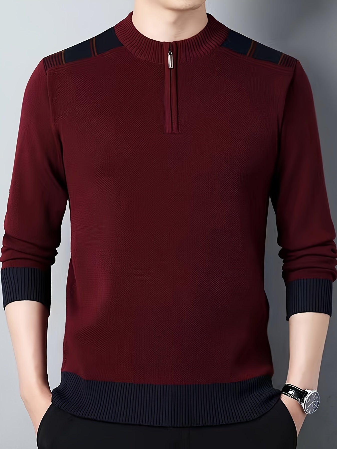 Loose-knit sweater for men