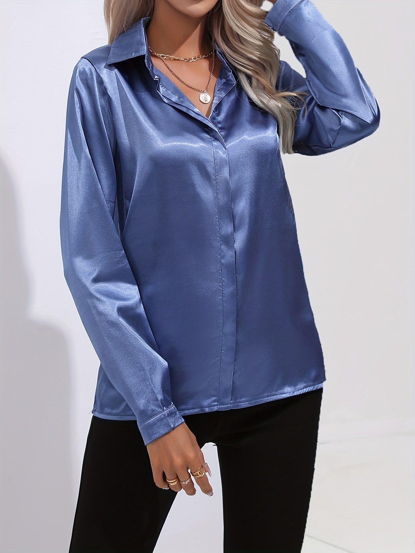 Elegant satin blouse