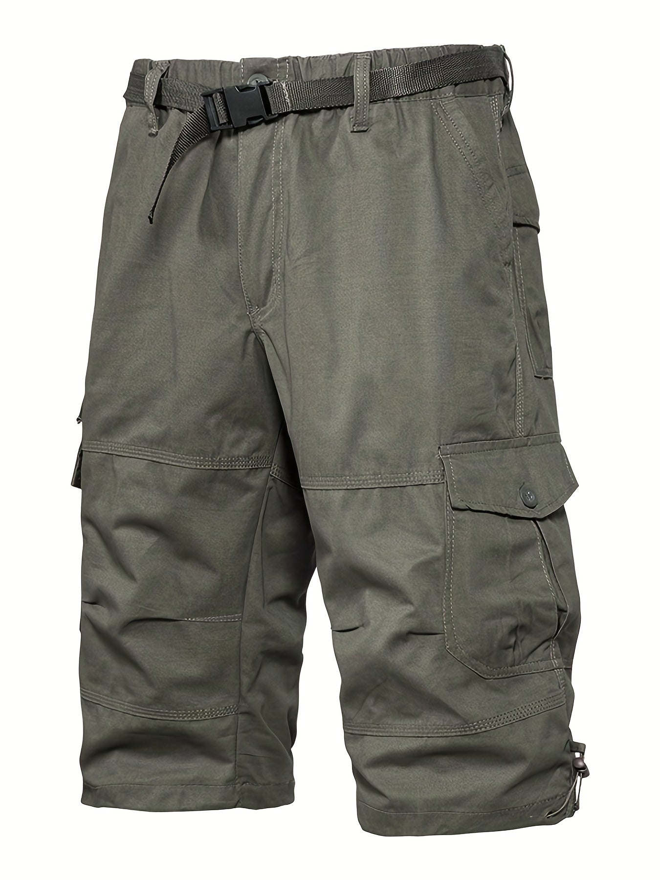 Casual cargo capri shorts for men in street style