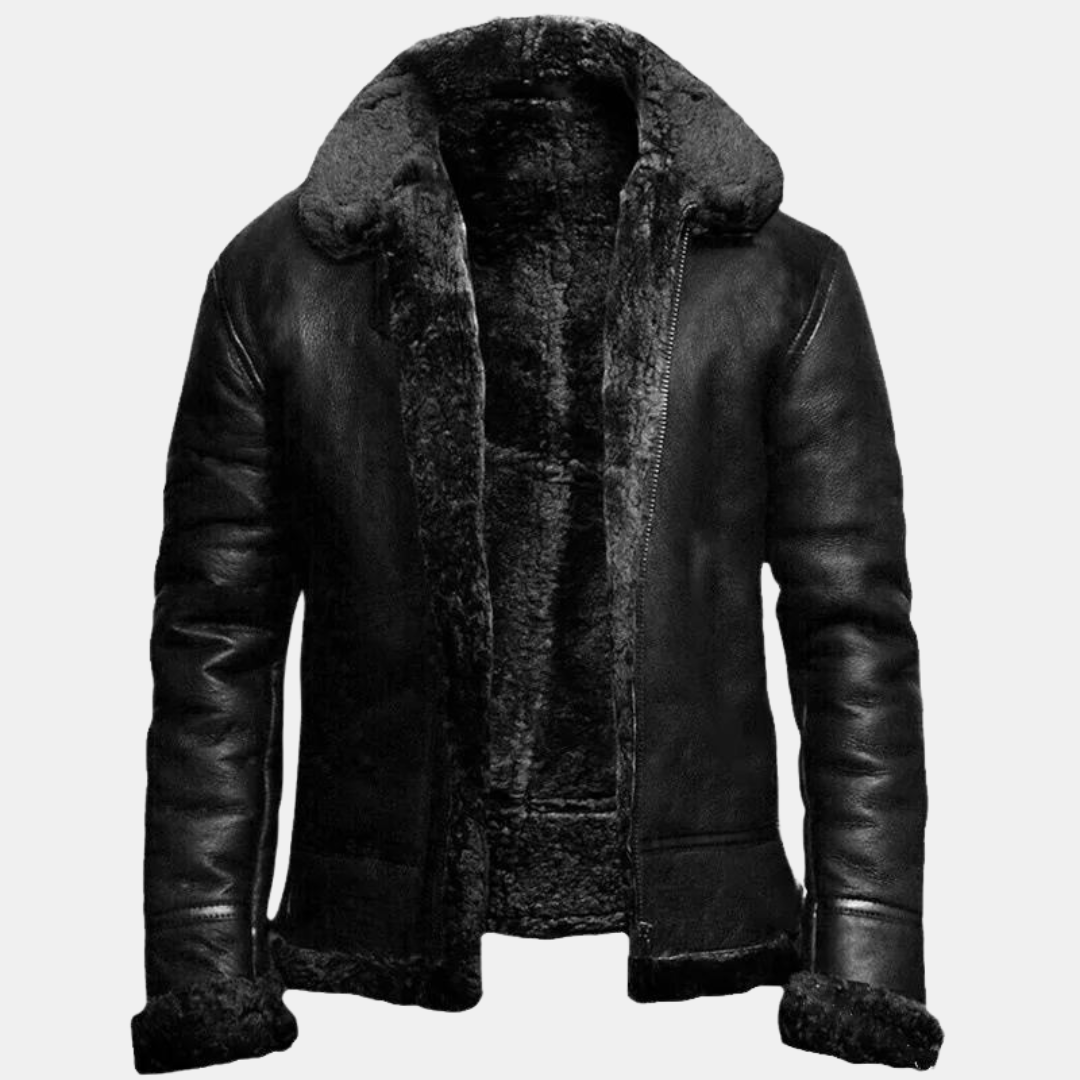 Men's jacket made of artificial leather