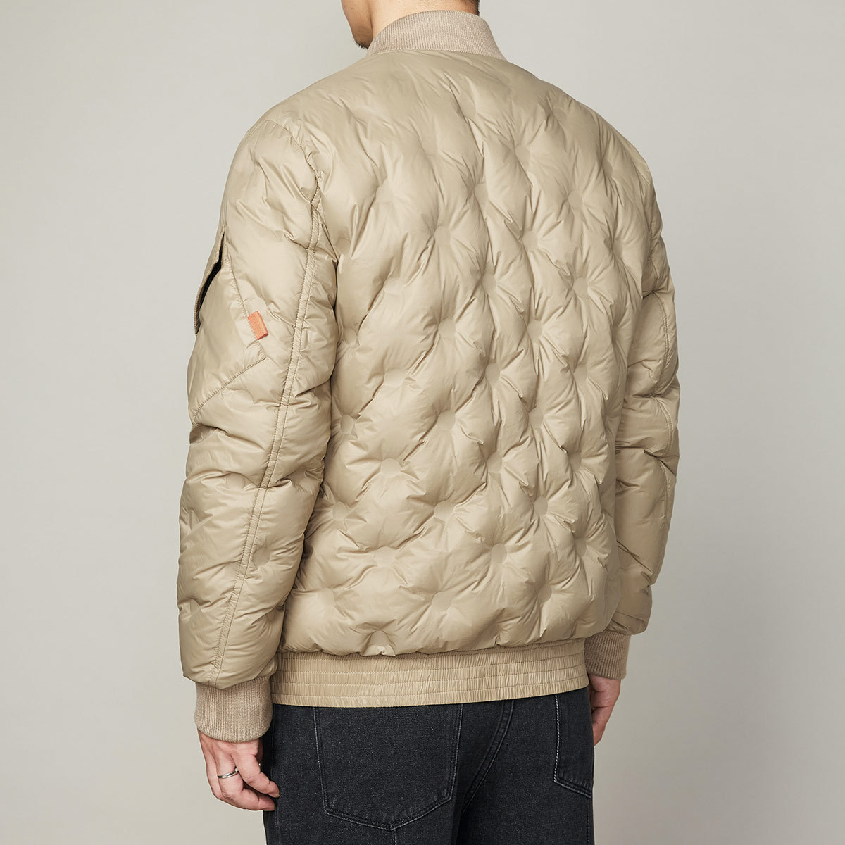 Quilted lightweight down jacket