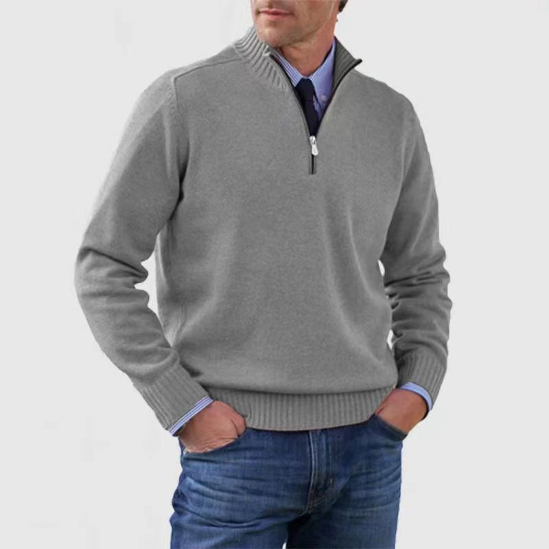 Half-zip sweater for men