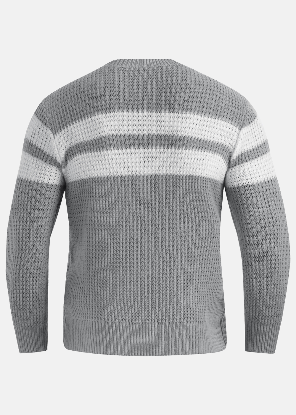 Striped knitted sweater for men