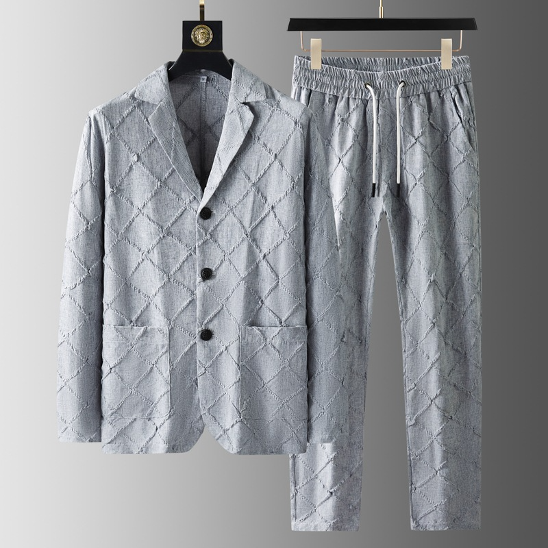 Men's structured blazer and trousers