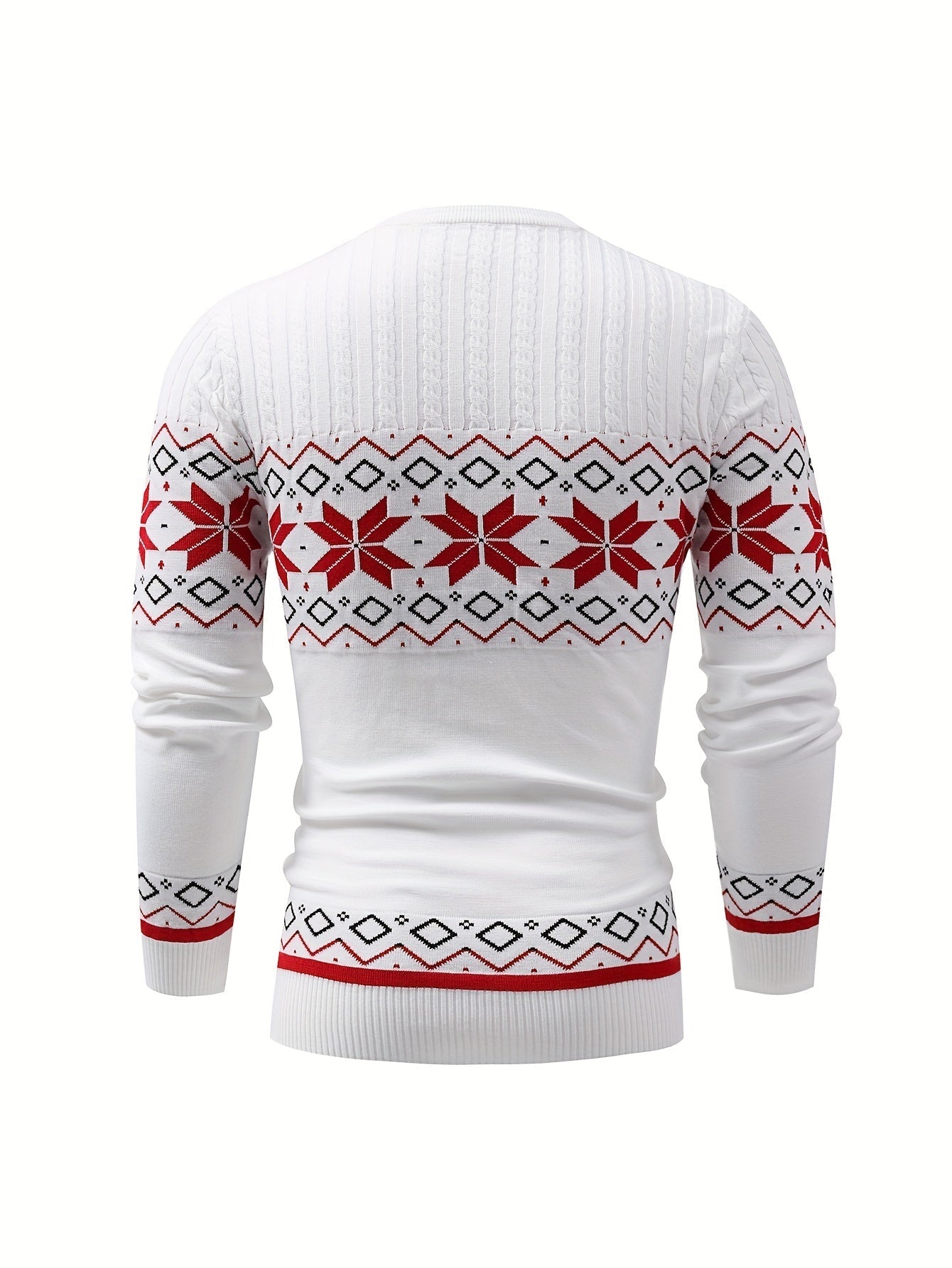 Knitted sweater with Christmas pattern