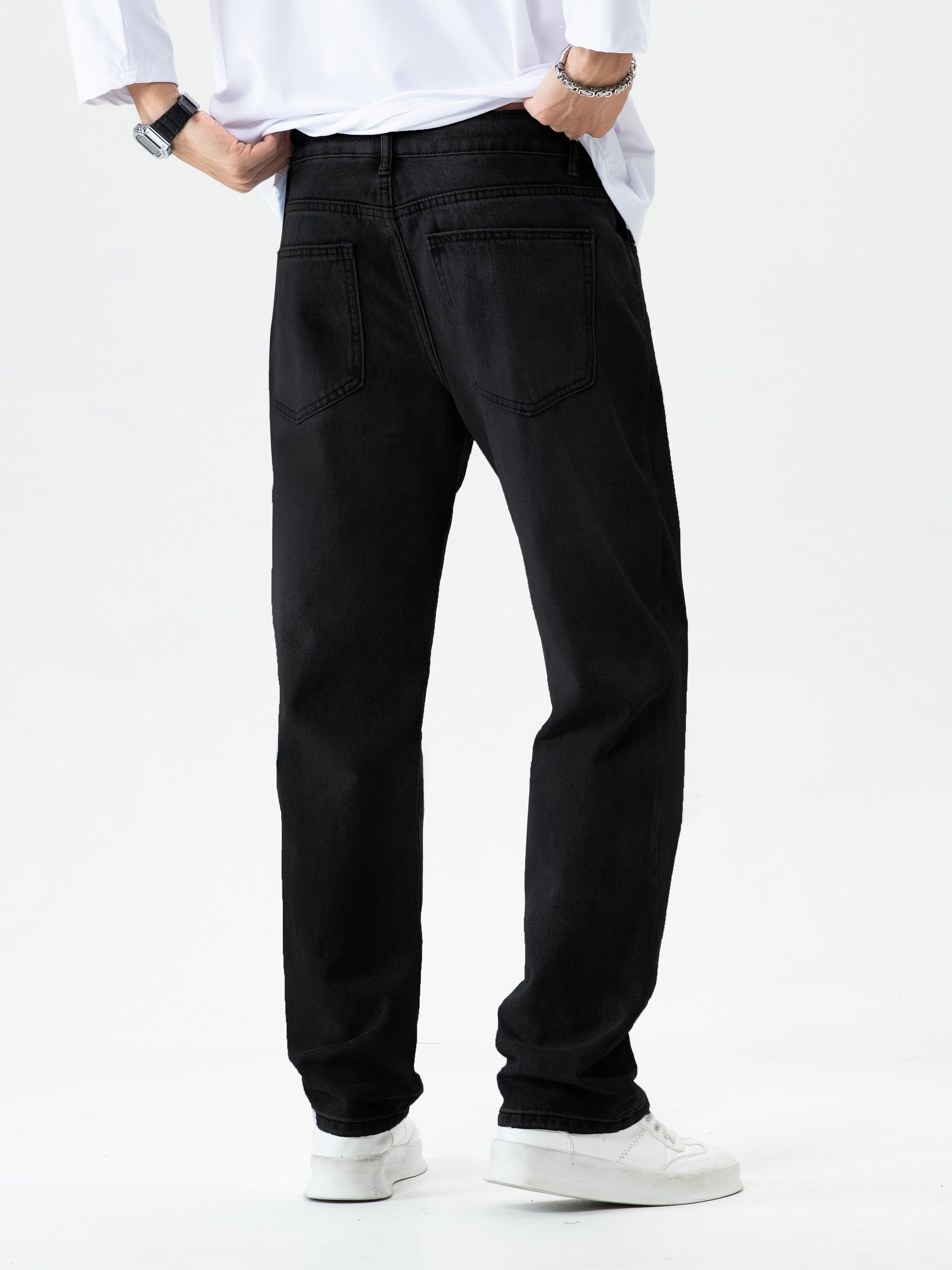 Straight leg jeans for men