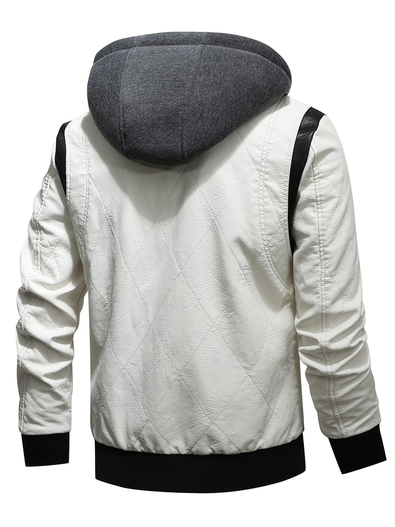 Casual jacket made of split PU leather