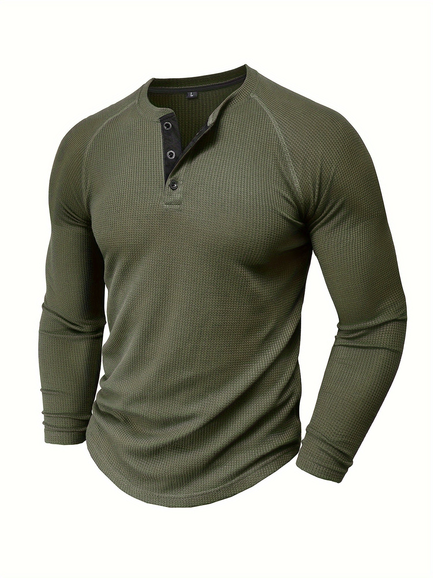 Long sleeve Henley shirt