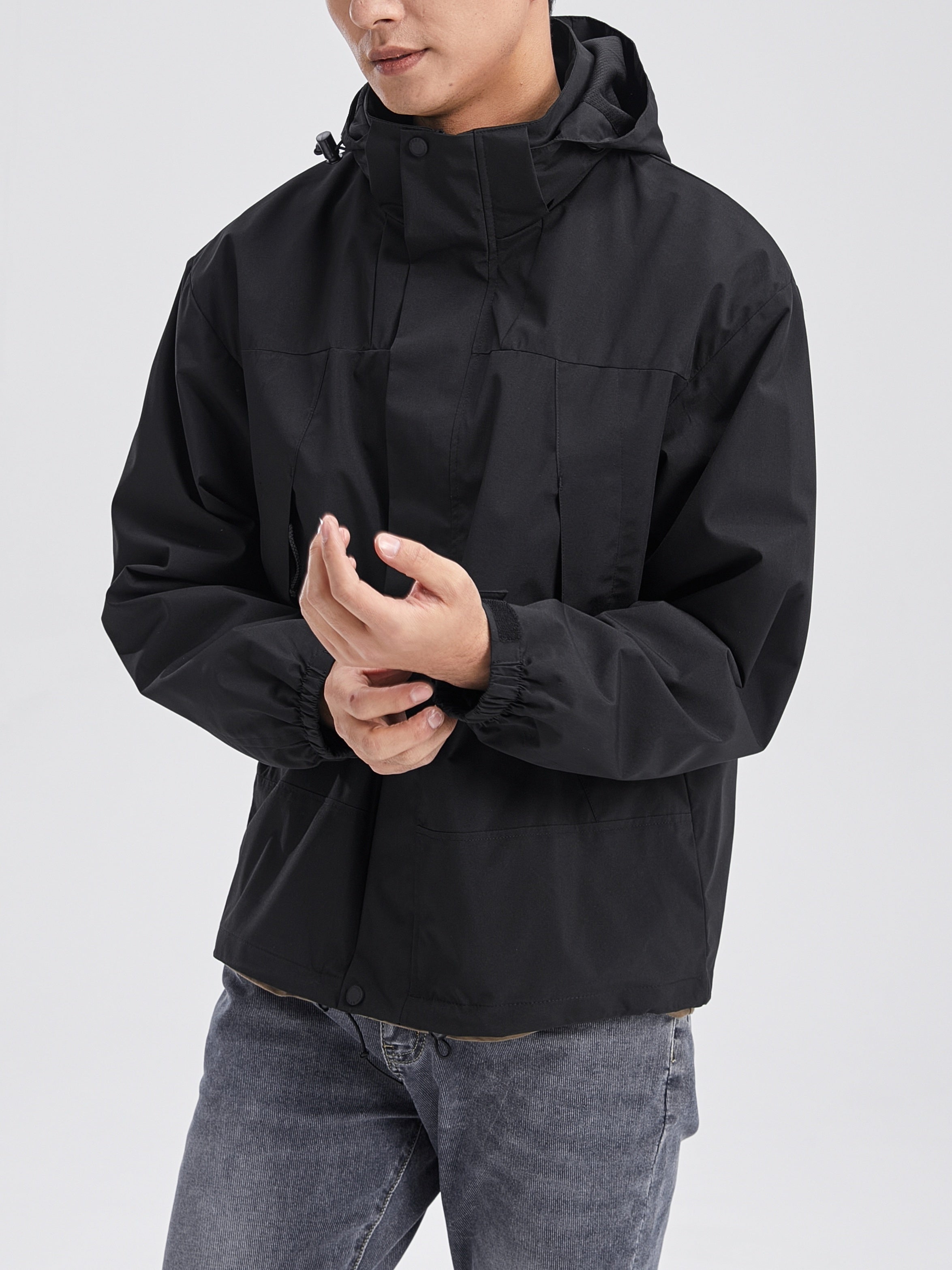 Windbreaker with removable lining