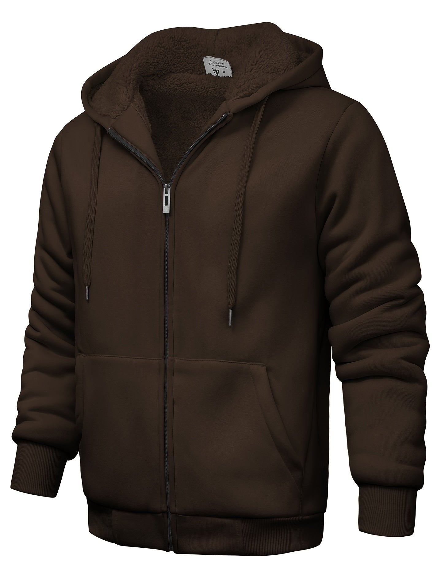 Casual hoodie with fur for men