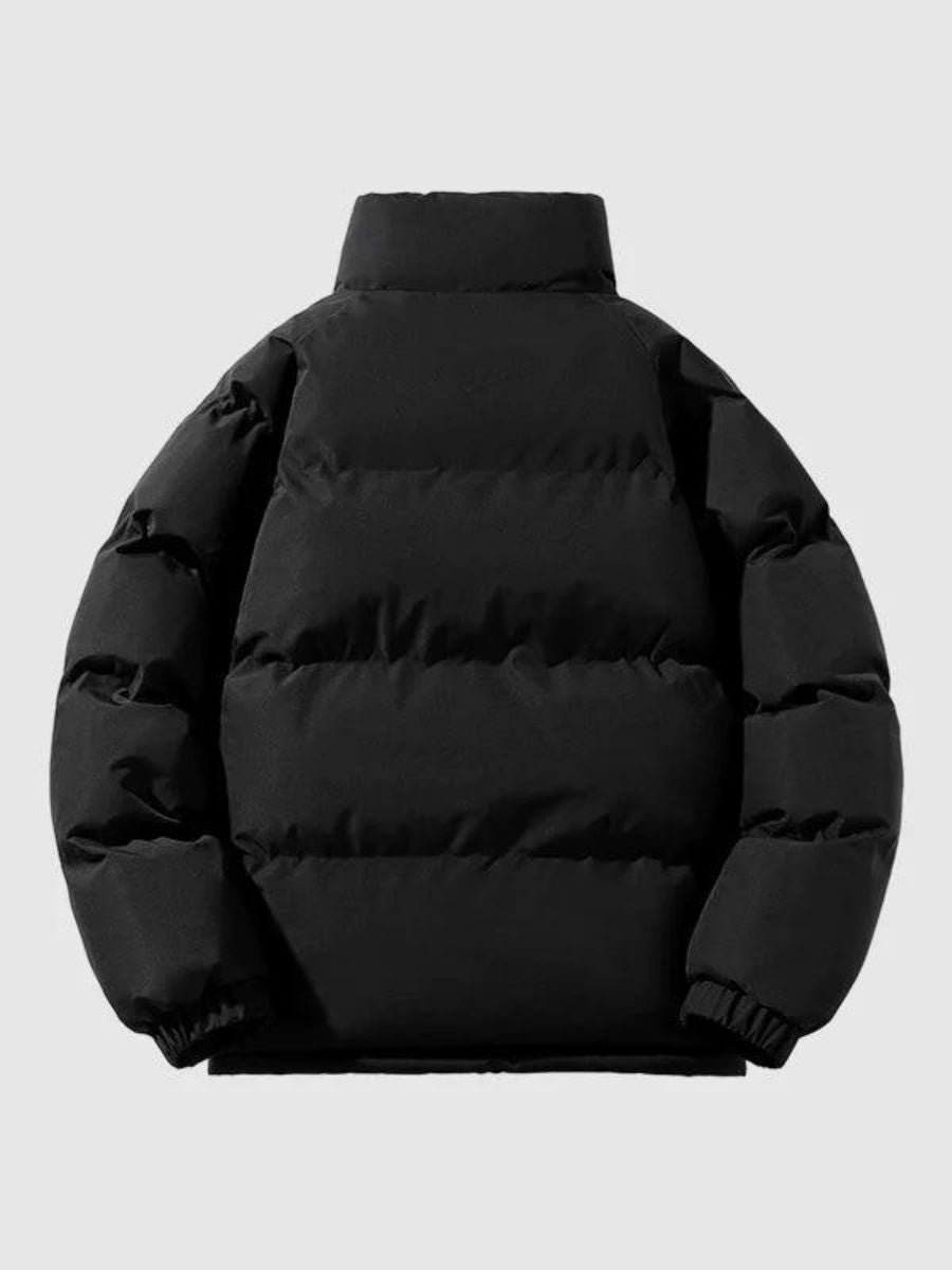 men's padded fleece-lined puffer jacket